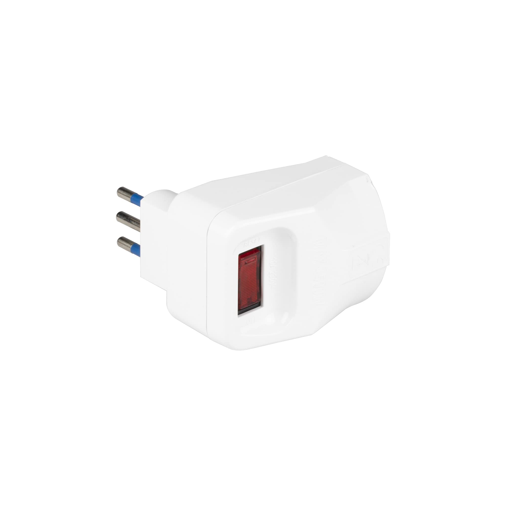 Poly Pool PP2388 Adattatore MULTISIZE spina 10A 1 presa pluristandard, Bianco