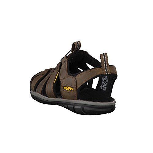 Keen Men's Clearwater Cnx Leather Water Sandal, Dark Earth/Black, 11 M Us #TOP19
