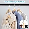 100 PCS Space Saving Hanger Hooks and Clips for Plastic Hangers (White)