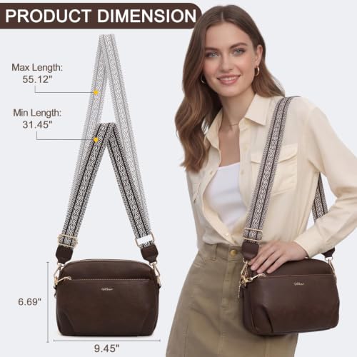 Image of Crossbody Bag for Women Vegan Leather Handbag Purse Anti Theft RFID