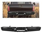 KUAFU Rear Bumper Compatible with 1997-2004 Dodge Dakota Model Step Bumper w/Bracket Without Sensor Hole Replacement for CH1103104