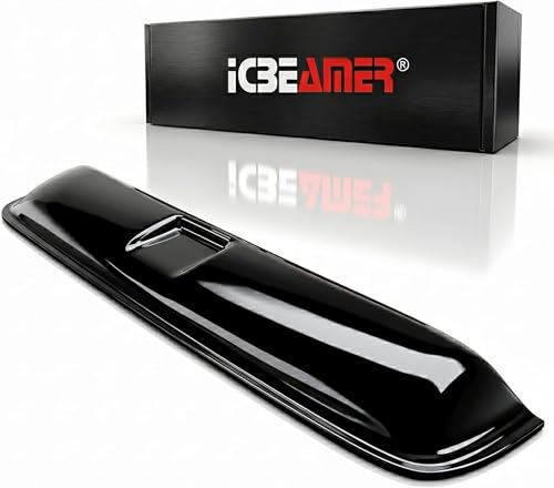 ICBEAMER 34 880mm Racing Style Durable Sunroof Moonroof Wind Deflector- Universal Sunroof Moonroof Visor Shade Guard/Rain Guard - Tape-On Adhesive Top Wind Guard Low Profile Roof Visor