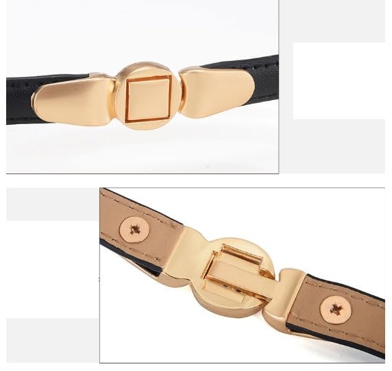 Women's Belt Leather Belt Women Versatile Decorative Thin Belt Genuine Leather Belt Jeans Belt for Jeans Pants(Blue)4