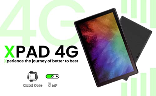 Image of Xtouch 4G + WiFi Tablet 2 GB Ram, 64 GB ROM Smart Tablet Expandable Upto 1Gb- Black Color