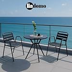 Beistelltisch Lesina rund Aluminium Anthrazit