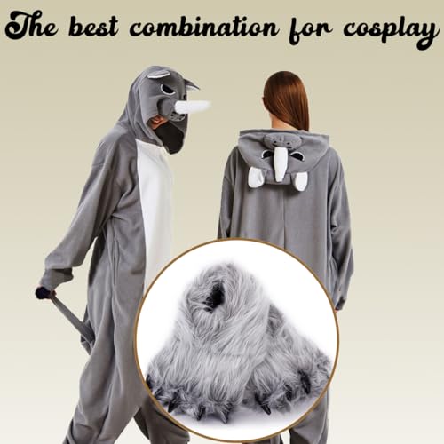 Caramella Bubble Cute Fuzzy Animal Paw Slippers Fluffy Animal Claw Slippers Soft Funny Monster House Shoes for Adults Women for Vacation Birthday2