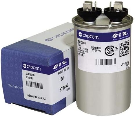 97F5066-10 uf MFD 370 Volt VAC - GE Round Run Capacitor Upgrade