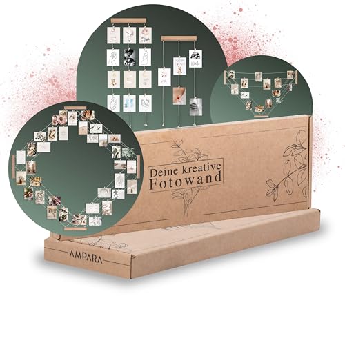 Ampara® Kreative Fotowand, Fotocollage, Bilderwand | Verstellbar &...