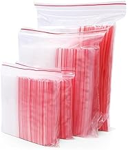 Zip Lock Pouches Transparent Resealable Durable Square Zip Lock Bags for Food Storage Jewelry Accessories and Home Use | Reusable Storage Pouches for Kitchen Office Travel.4x6-100 Pack