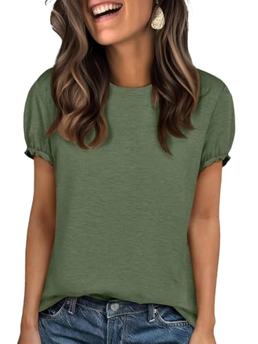 Image of UNCLECAT Women's Short Sleeve T Shirts Trendy Crew Neck Tops Basic Tee