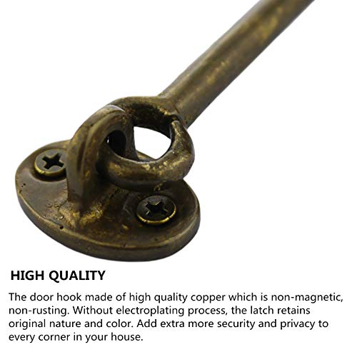Runningfish Heavy Duty Copper Door Latch Gate Latches Rustic Design Cabin Hook Latch Door Lock #TOP3