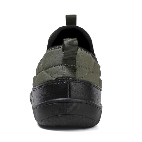 HYDLONGR Men's Women's Lightweight Waterproof Upper Plush Lining Winter Warm Snow Boots Slip On Outdoor Winter Slip Anti-Slip Ankle Boots2