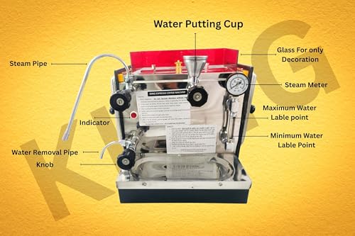 Image of KIING Espresso Coffee Machine 14 inch Capacity 3 Liter 130 Cups at a time for Shops & Banquet Halls