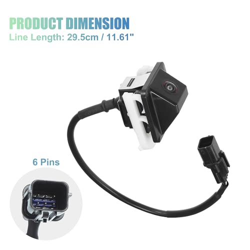 Image of ACROPIX Car Rear View Back Up Camera Wide Angle Park Assist Reverse Camera Fit for Kia Optima 2014 2015 No.957602T650 /95760-2T650 - Pack of 1