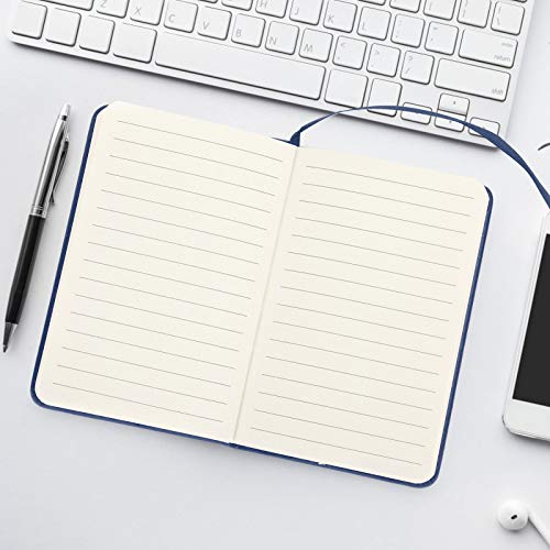Cahier de poche A6 bleu lot de 3 format compact et couverture souple - 4