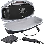 co2CREA Hard Travel Case with Mini Accessory Pouch and Shoulder Strap for JBL Boombox 3 WiFi/Boombox 2 Bluetooth Speaker (Black case+mini Accessory Bag+Shoulder Strap)