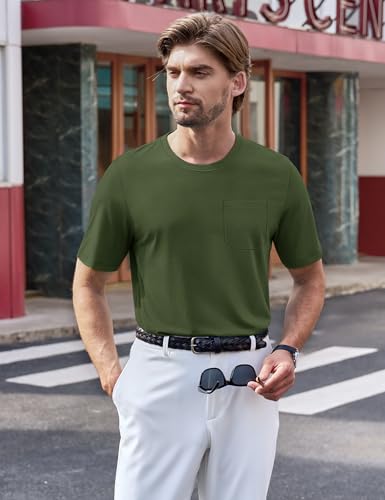 TACVASEN Men's Pocket T-Shirts UPF 50+ Short Sleeve Tshirts Mositure Wicking Lightweight Casual Shirt Summer Cooling Tee4