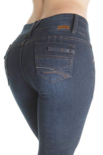Colombian Design Butt Lift Plus Junior Size High Waist Straight Leg Jeans3