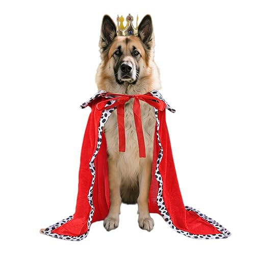 Disfraz King Halloween para Perros Grandes Rojo miniatura 7