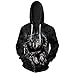 Produktbild Unisex Zip Hoodie Kapuzenpullover Print Langarmshirt Wolf Jacke 3D Herbst Winter Wesentlich Langarm Hip Hop Sweatshirts Hoodies Mit Tasche (Color : Wolf, Size : 4XL)