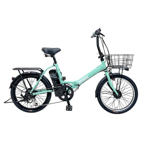 WONKA 折畳 電動 アシスト 自転車 WONKA 20インチ6段変速 ミントグリーン