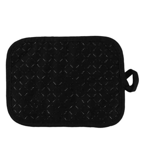 Gurtt 2er-Pack Topflappen/Ofenhandschuhe, hitzebeständig, rutschfest, 23 x 17 cm, Schwarz