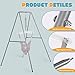 Baby Jumper with Stand, Baby Jumpers and Bouncers, Baby Exerciser Suitable for 6-24 Months, Easy to Assemble & Store Jumper for Baby