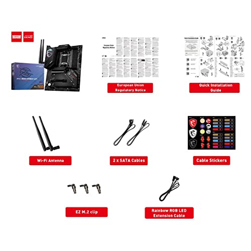 Image of MSI MPG B650 Carbon WiFi Gaming Motherboard (AMD AM5, ATX, DDR5, PCIe 4.0, M.2, SATA 6Gb /s, USB 3.2 Gen 2, HDMI /DP, Wi-Fi 6E, AMD Ryzen 7000 Series Desktop Processors)