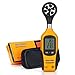 RISEPRO Anemometer, Digital Mini LCD Wind Speed Gauge Air Flow Speed Meter & Temperature Thermometer HT-81