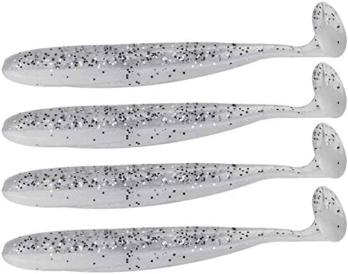 Zer one 20 PCS Fishing Soft Lure 7.5cm/2g Plastic T Tail Bait Artificial Worm Swimbait for Bass Trout Walleye Fishing Accessory