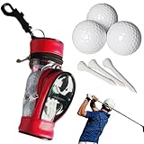 Golf Accessory Bag - Premium Stoff Tee Holder Tasche | Kleine Kapazität Multifunktions-Veranstalter mit robustem Verschleiß-Support-Design, praktische Lagerung für Bälle T-Stücke Divot Marker