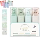 Nebula Color Glitter Highlighter, Glitter Highlighter Pen, Glitter Highlighter Marker, Multifunctional Flash Pen for Sparkling Note Taking Diary (Bubble Nebula)