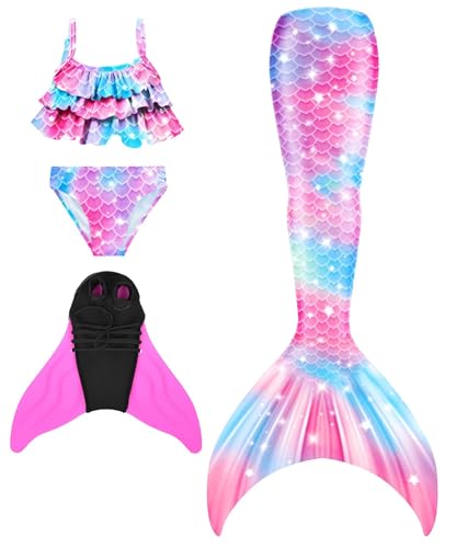 DNFUN Marmaid Tail Palmes de Natation pour Efants