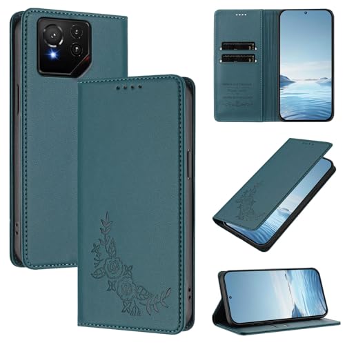 �Ή��@�� for Asus ROG Phone 9 / Phone 9 Pro 5G �t���b�v���X�^���h �}�O�l�b�g�J�� �E�H���b�g�^�P�[�X Green