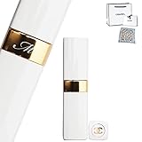 [セット品/イニシャル刻印済] CHANEL シャネル リップ ギフト ギフトセット 女性 プレゼント イニシャル イニシャル刻印 リップ ココ ボーム ドリーミーホワイト リップバーム リップクリーム コスメ ココボーム スカーフ付き ラッピング済み (912 ドリーミー ホワイト:イニシャル M, 01. 通常ラッピング(3g))