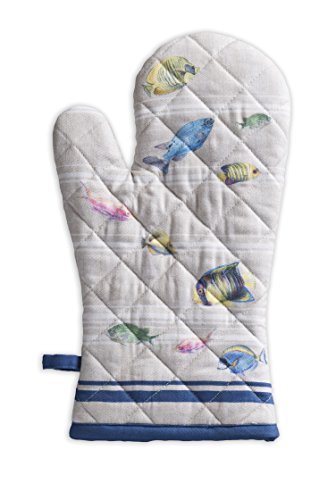 Maison d'Hermine Oven Gloves 100% Cotton Oven Mitt (7" x 13", Pack of 1)