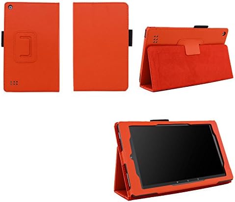 Elsse Folio Case with Stand for Kindle Fire 7 - Orange