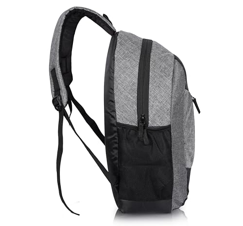 Image of First Look 15L Laptop Backpack for Men & Women with Bottle Pocket | Padded Shoulder Straps, Multi Compartments | Durable Fabric Construction | Ideal for Travel & College Bag | Grey