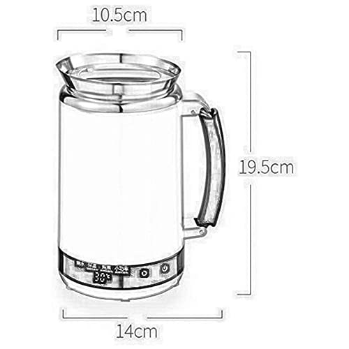 LHJCN Wasserkocher, 0,5 l Edelstahl-Teekessel 600 W Schnellkoch-Wasserkocher Isolierte Lebensmittelflaschen, Reise, Grün – Bild 3