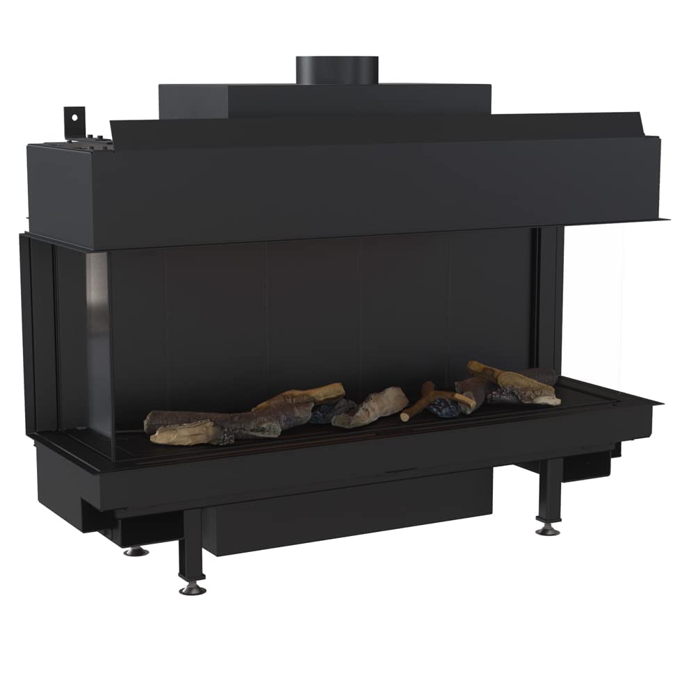 KRATKI Camino a gas LEO 9 kW frontale A combustibile: gas naturale (GN) 100 | Gas, classe A. Kratki PRO; per recupero calore.; acciaio; combustione efficiente; basse emissioni; vetro resistente al calore