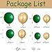 Green and Gold Balloon Arch Kit 144PCS Dark Emerald Green and Metallic Gold Latex Balloons Garland for Birthday Christmas Wedding Forest Theme Baby Shower Party Decorations