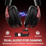 Monster Mission 350 Gaming Headset for PC, PS4, PS5, with Virtual 7.1 Surround Sound, RGB Lighting, Memory Foam, Over Ear Headphones for Switch, Xbox Series X/S, Laptop, Mobile