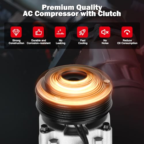 Image of cciyu AC Compressor Compatible for Kia Sedona 3.5L 02 03 04 05