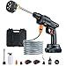 300W Cordless Pressure Washer, 12V Portable Battery Power Washer with 2 Battery, Pressure Spray Water Gun with Accessories Kit, Jet Washers for Car, Fence, Floor Cleaning, garden