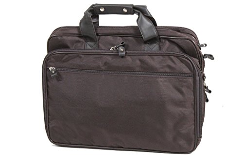 Porte-document Katana nylon garni cuir de vachette K16894 pour ordinateur