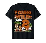 Photo Gallery young wild and i m two 2° compleanno 2 tema woodland maglietta Photo Gallery young wild and i m two 2° compleanno 2 tema woodland maglietta