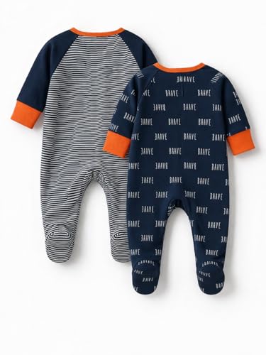 Image of TuddyBuddy 100% Cotton Multi Color Zipper Romper Sleepsuit /Romper /Jumpsuit for Baby Boy & Baby Girl