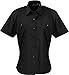 Produktbild Premier Workwear Damen Bluse Pilot Shortsleeve PR312 Black 46 (UK 18)