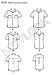 Simplicity U06197A New Look Easy to Sew Misses' and Men's Button-Up Shirt Sewing Patterns Kit, Code 6197, Sizes XS-XL