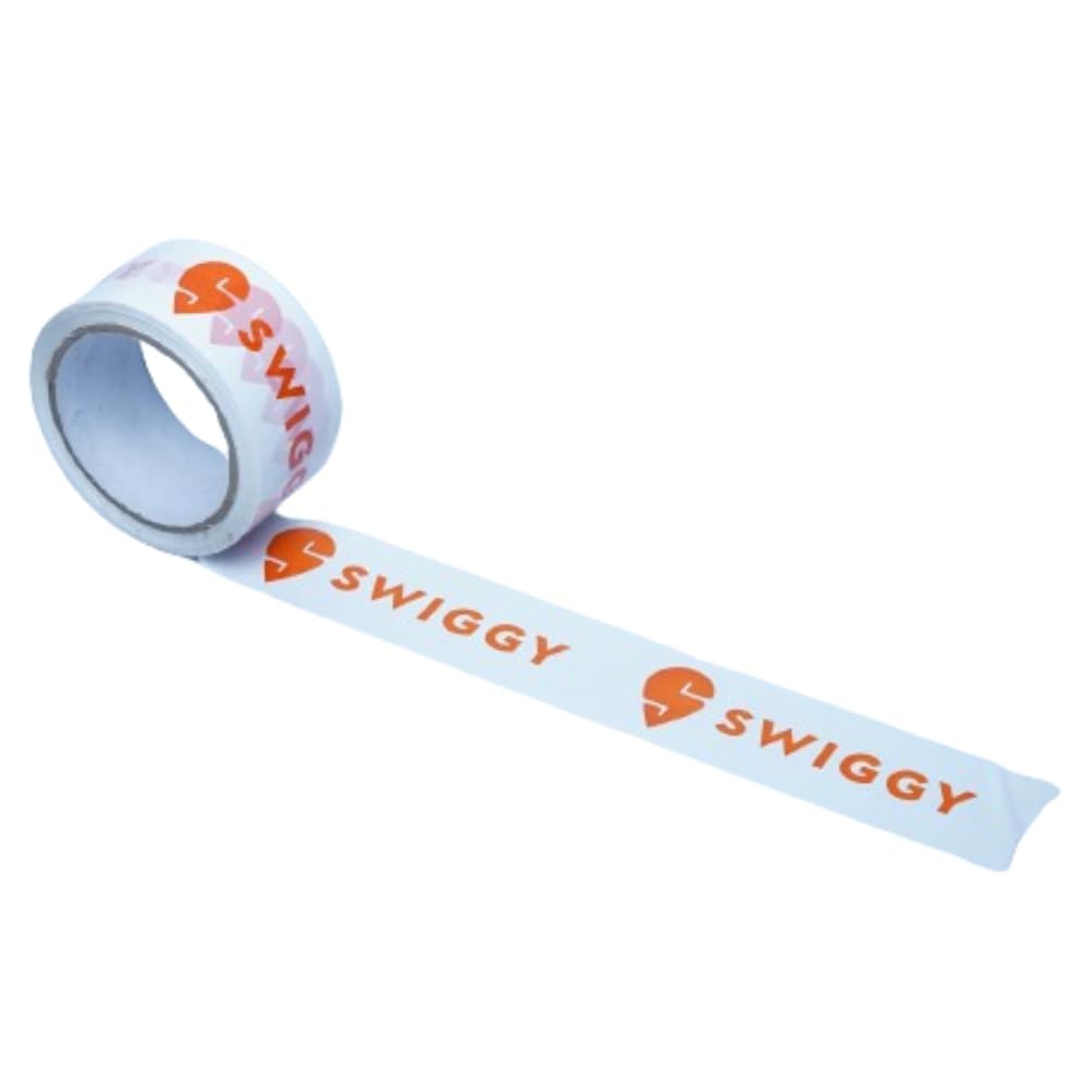 ELATAPES Swiggy food packaging tape | Very strong adhesive tape | Suitable for e-commerce | Packaging material for small food business | (48 mm/2 inch X 65meter) (Pack of 6) (B0DFPP1NRH) Amazon Price History, Amazon Price Tracker